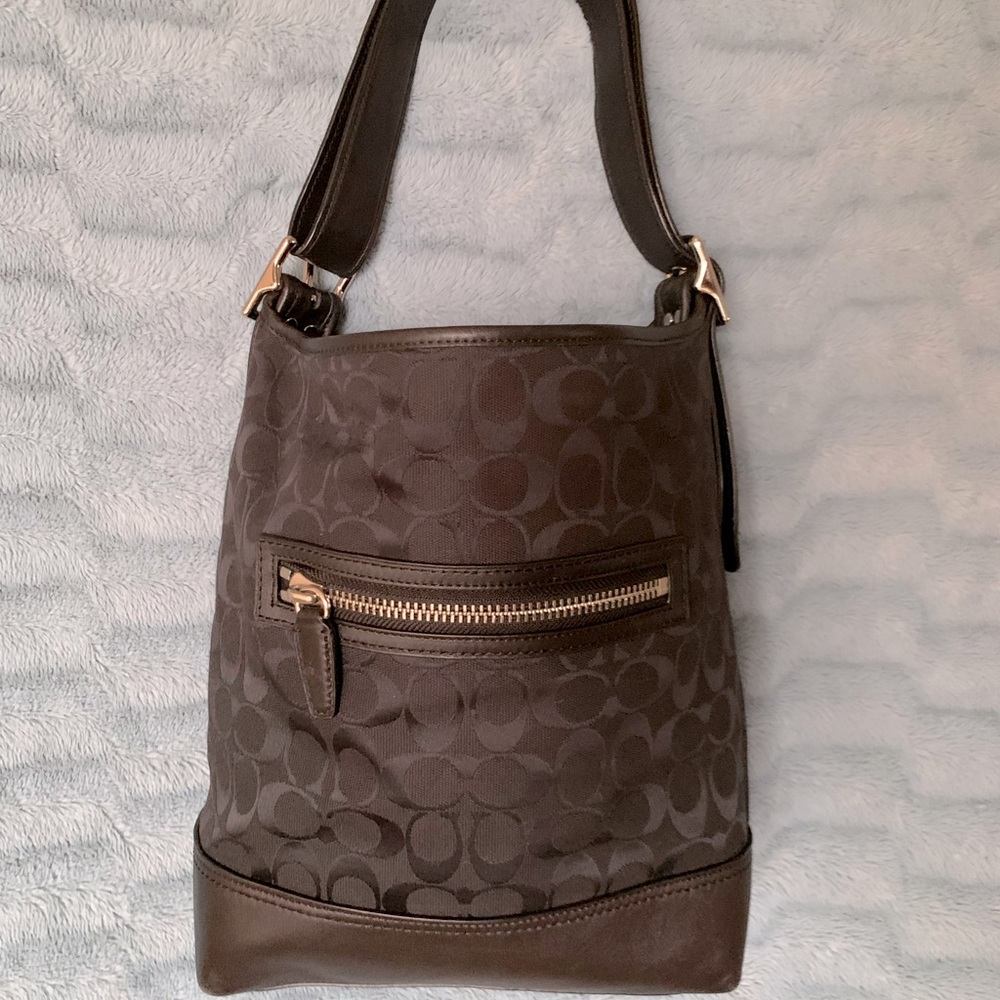 Coach bag- Bucket Style w/ changeable strap.